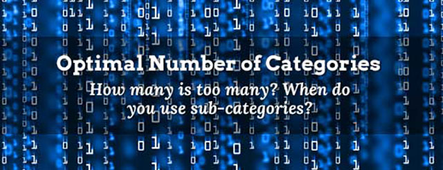 What’s the optimal number of WordPress categories?