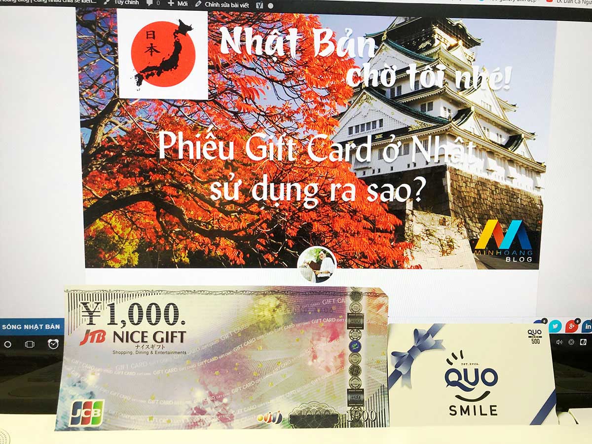 Thẻ Gift Card ở Nhật