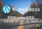 WWW vs non-WWW – Cái nào tốt hơn cho SEO WordPress?