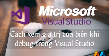 Cách xem giá trị của biến khi debug trong Visual Studio