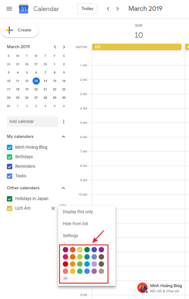 Hướng dẫn thêm Lịch Âm (VN) vào Google Calendar - Hình 4
