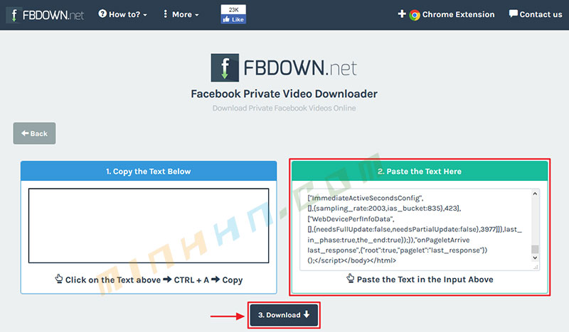 Download private facebook video using fbdown - Hình 2
