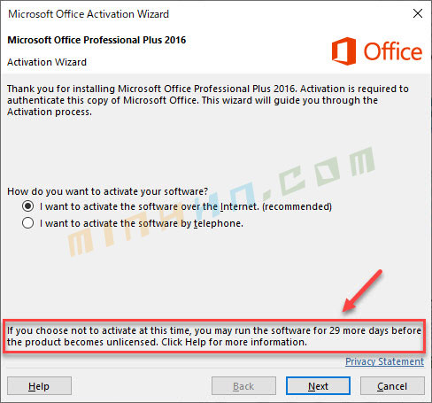 Không thể active Microsoft Office 2016 với License Key? - Hình 3