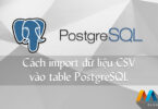 Cách import dữ liệu CSV vào table PostgreSQL