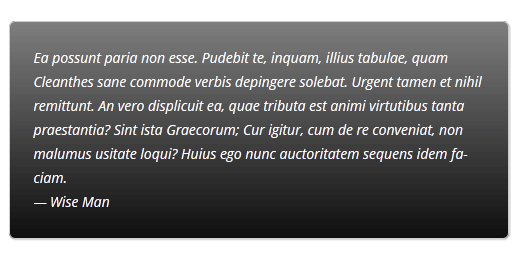 Using Gradient as Background for Blockquote