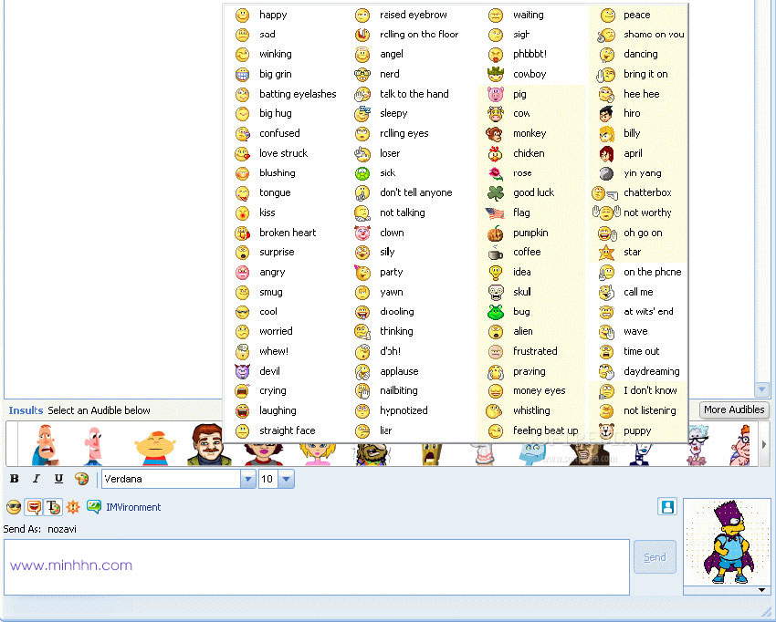 Full Bộ Biểu Tượng Mặt Cười - Icon Smile Yahoo Messenger