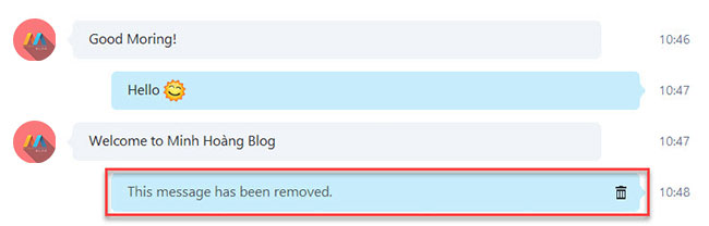 Xóa tin nhắn trên skype