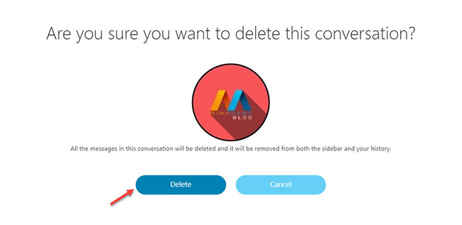 Xóa cuộc hội thoại trên Skype