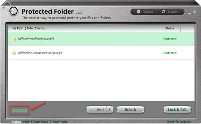 Kích hoạt IObit Protected Folder Pro v1.3