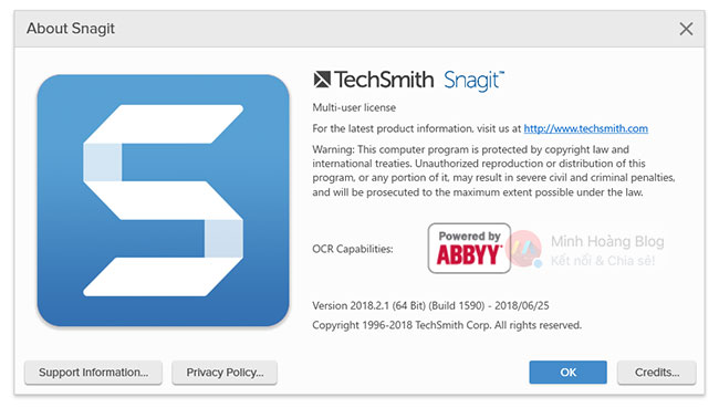 TechSmith Snagit 2018.2.1 (Build 1590) - Phần mềm chụp màn hình, biên tập ảnh mạnh mẽ nhất