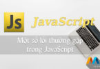 Một số lỗi thường gặp trong JavaScript