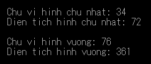 Kết quả chương trình