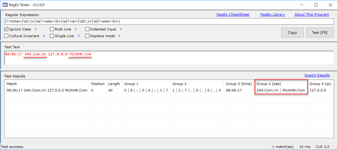 RegEx Tester