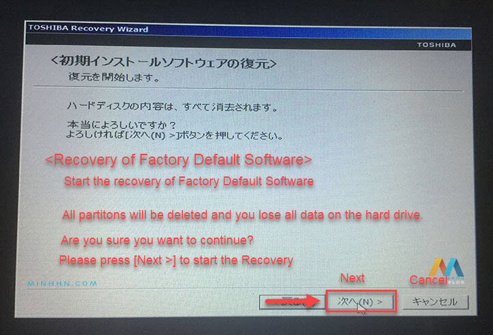 Restore Recovery Partition, click Next