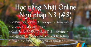 Ngữ pháp N3 (Bài 8/22) - Giáo trình 耳から覚える N3 文法