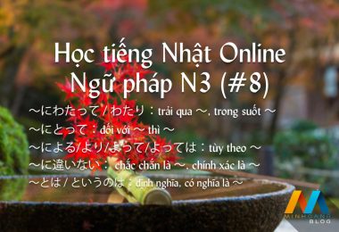 Ngữ pháp N3 (Bài 8/22) - Giáo trình 耳から覚える N3 文法