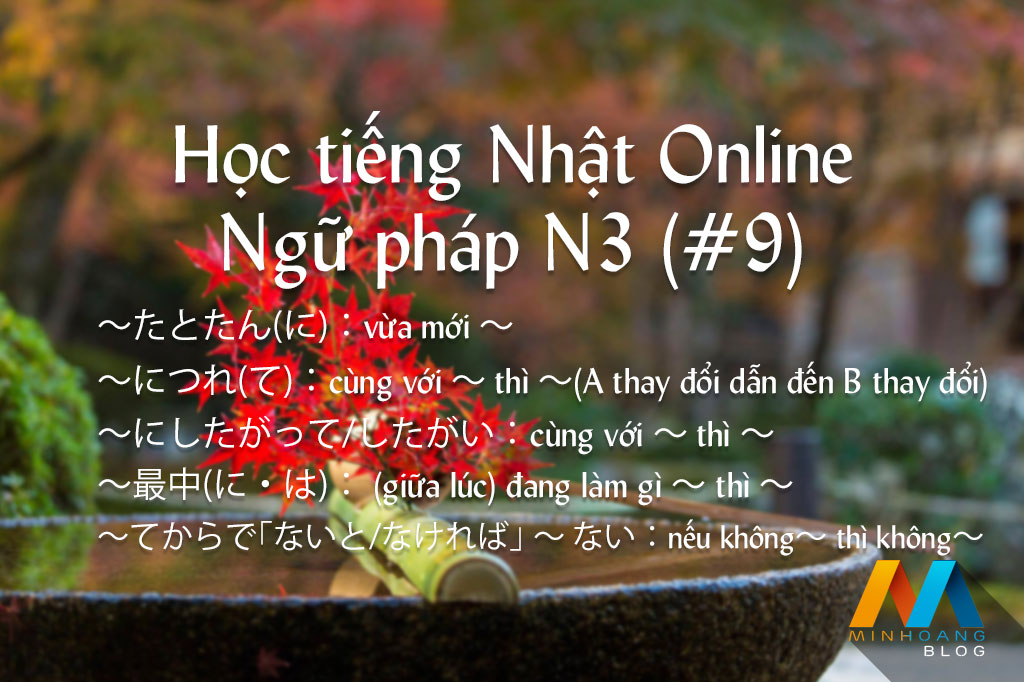 Ngữ pháp N3 (Bài 9/22) - Giáo trình 耳から覚える N3 文法