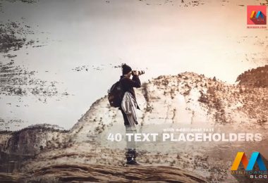 Immersion Artistic Parallax Slideshow After Effects Template