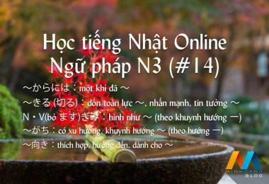 Ngữ pháp N3 (Bài 14/22) - Giáo trình 耳から覚える N3 文法