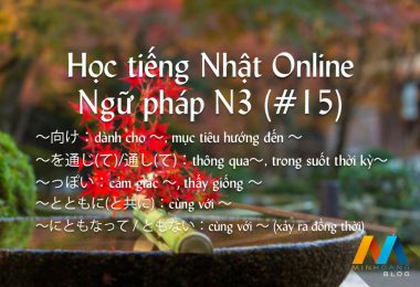 Ngữ pháp N3 (Bài 15/22) - Giáo trình 耳から覚える N3 文法