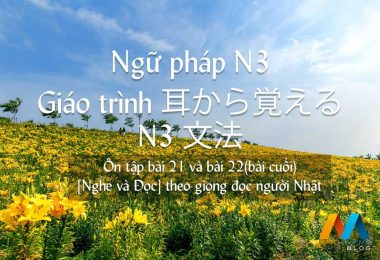 Ôn tập bài 21, bài 22 - Ngữ pháp N3 - Giáo trình 耳から覚える N3 文法