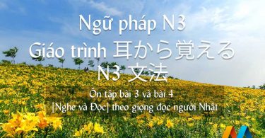 Ôn tập bài 3, bài 4 - Ngữ pháp N3 - Giáo trình 耳から覚える N3 文法