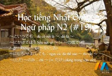 Ngữ pháp N2 (Bài 19/22) - Giáo trình 耳から覚える N2 文法