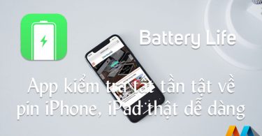 Battery Life - App kiểm tra tình trạng pin iPhone, iPad thật dễ dàng