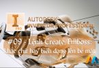 Autodesk Inventor cơ bản #09/36 - Lệnh Create/Emboss: khắc chữ hay biên dạng lên một bề mặt bất kỳ