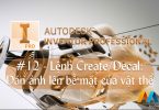 Autodesk Inventor cơ bản #12/36 - Lệnh Create/Decal: dán ảnh lên bề mặt của vật thể