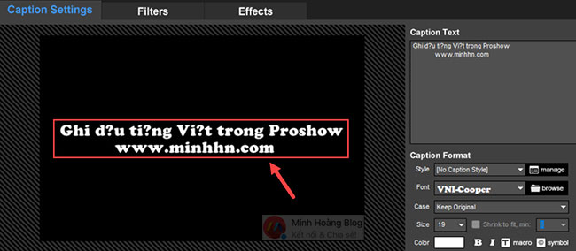 Lỗi font tiếng Việt trong ProShow Producer