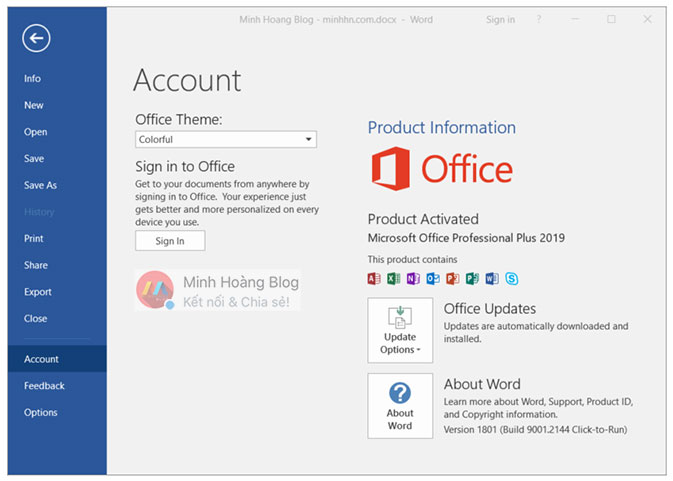 Microsoft Office Professional Plus 2019 Preview - Microsoft Word 2019