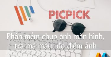 PicPick v5.0.0 - Phần mềm chụp ảnh màn hình đa năng, tích hợp công cụ đo điểm ảnh, tra mã màu