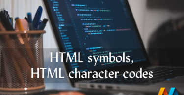 Danh sách mã ký tự HTML, HTML symbols, HTML character codes