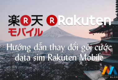 Hướng dẫn thay đổi gói cước data sim Rakuten Mobile