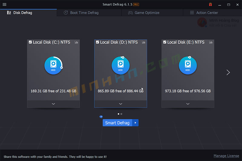 IObit Smart Defrag PRO v6.1.5.120 - Phần mềm chống phân mảnh ổ cứng hiệu quả - Hình 3