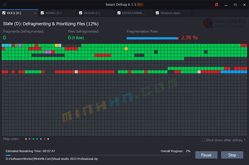 IObit Smart Defrag PRO v6.1.5.120 - Phần mềm chống phân mảnh ổ cứng hiệu quả - Hình 4