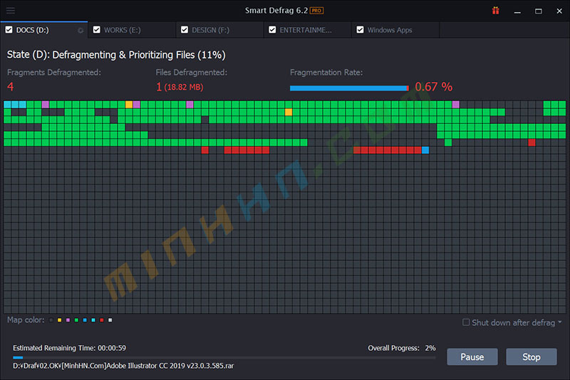 IObit Smart Defrag PRO v6.2.0.138 Full Version - Phần mềm chống phân mảnh ổ cứng hiệu quả - Hình 4