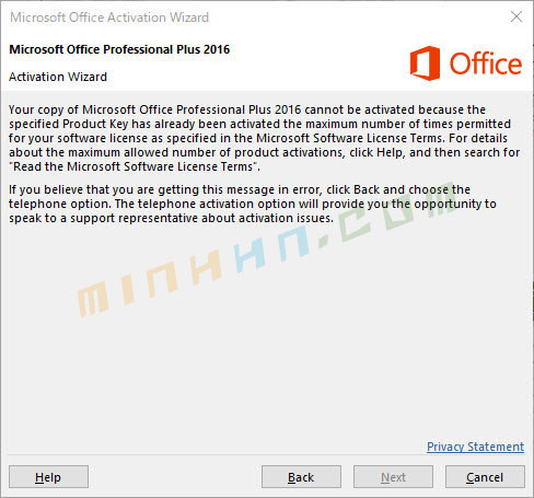 Không thể active Microsoft Office 2016 với License Key? - Hình 4