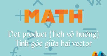 Dot product (Tích vô hướng) - Tính góc giữa hai vector