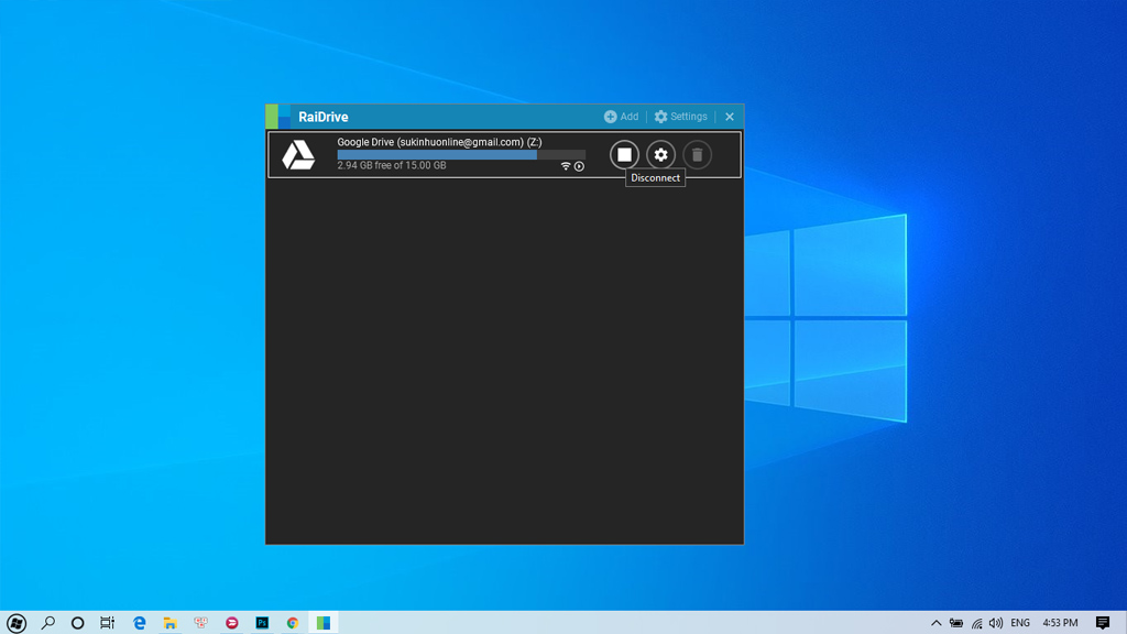 RaiDrive - Phần mềm biến Google Drive thành một ổ đĩa trên máy tính - Hình 7