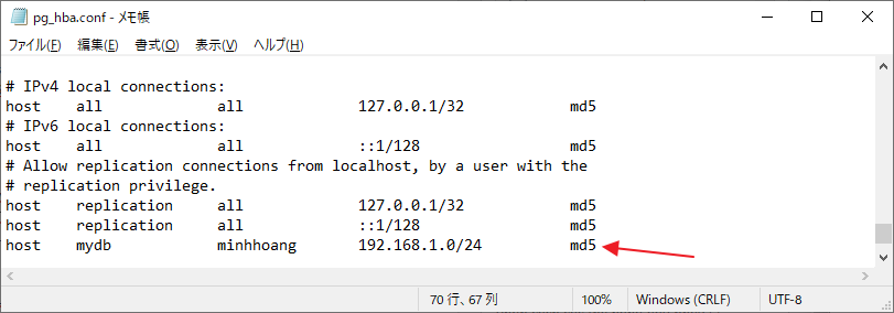 Cách cài đặt file pg_hba.conf - Hình 8