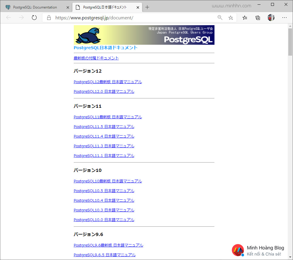Tài liệu tham khảo về sử dụng PostgreSQL từ trang chủ PostgreSQL - Hình 6
