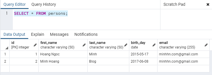 Cách import dữ liệu CSV vào table PostgreSQL - Hình 5