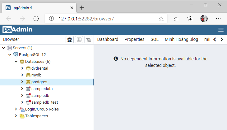 Kết nối với máy chủ cơ sở dữ liệu PostgreSQL - Hình 6