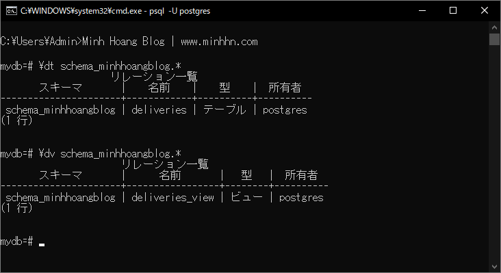 Lệnh PostgreSQL DROP SCHEMA - Hình 4