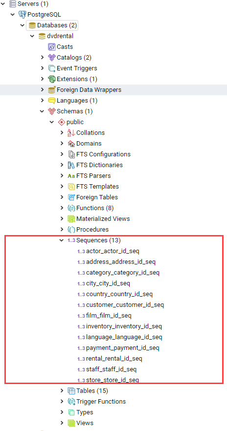 PostgreSQL Sequences