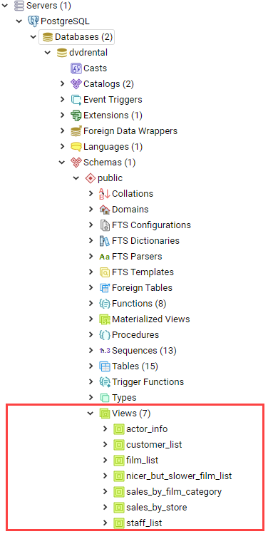 PostgreSQL Views