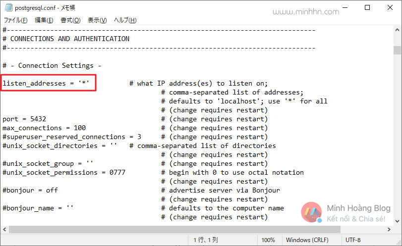Cách cài đặt file postgresql.conf - Hình 3