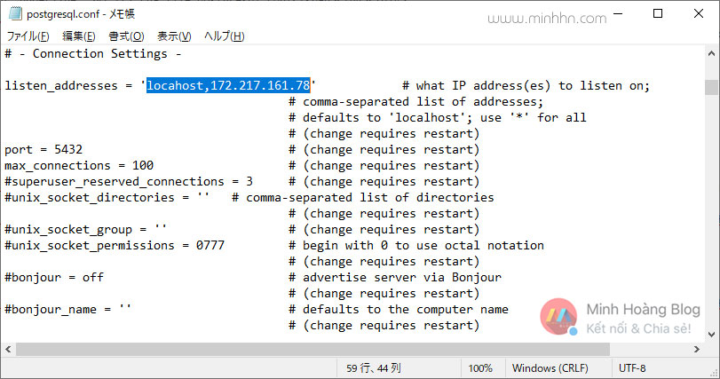 Cách cài đặt file postgresql.conf - Hình 4